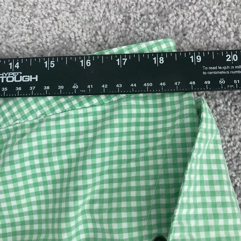 Polo Ralph Lauren Gingham Plaid Trunks Green Mens 38 Board Shorts